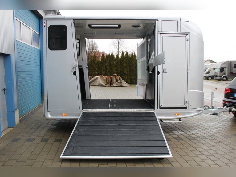 Remolque para caballos con 2 rampas, modelo nuevo, para caballos de caballo, transporte de caballos,