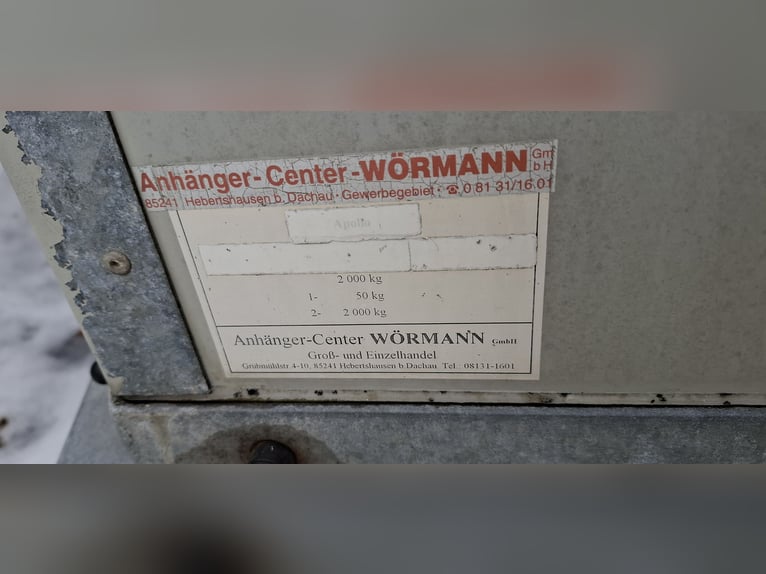 Remolque para caballos Wörmann de 1,5 toneladas
