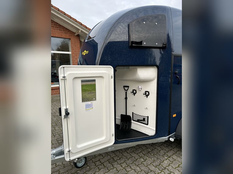 Humbaur Pferdeanhänger Pegasus Style 2700 S 2,7t Sattelkammer 100km/h Dark Blue