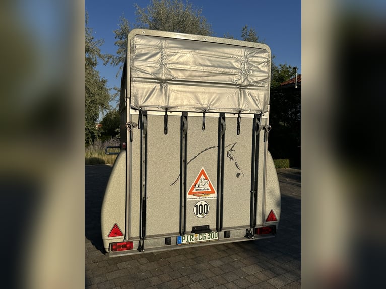 Remolque para caballos Böckmann Top Master con plataforma de aluminio y compuerta de carga Easy Exit