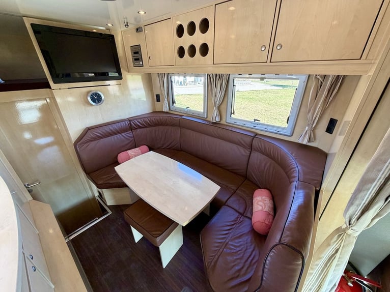 Camión MAN 15.280 Gimmel, transporte de caballos con vivienda, aseo y ducha, para 5 caballos, caja d