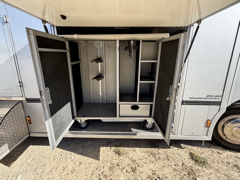 Camión MAN 15.280 Gimmel, transporte de caballos con vivienda, aseo y ducha, para 5 caballos, caja d