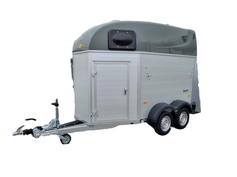 Remolque Humbaur Equitos Alu Plus 2000 – Doble Caballos – Aluminio, Color Verde