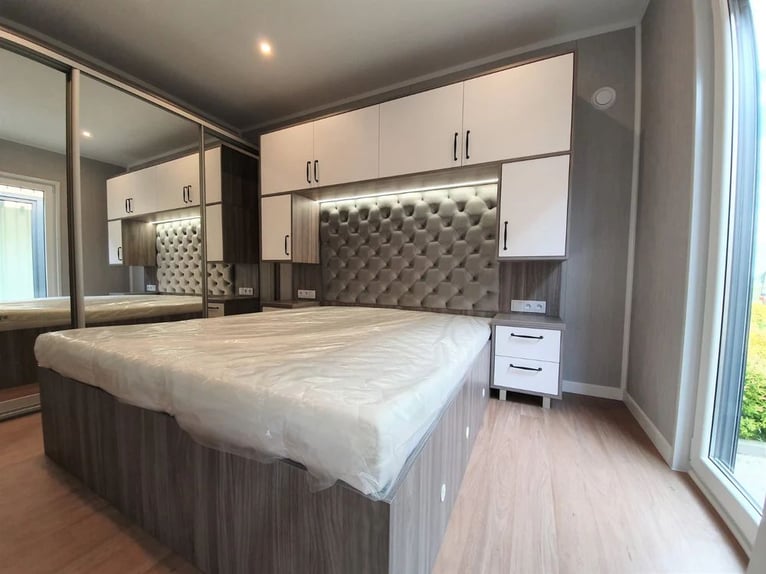 Casa móvil con remolque de 40 pies por 8, tipo T2, aislada para las cuatro estaciones