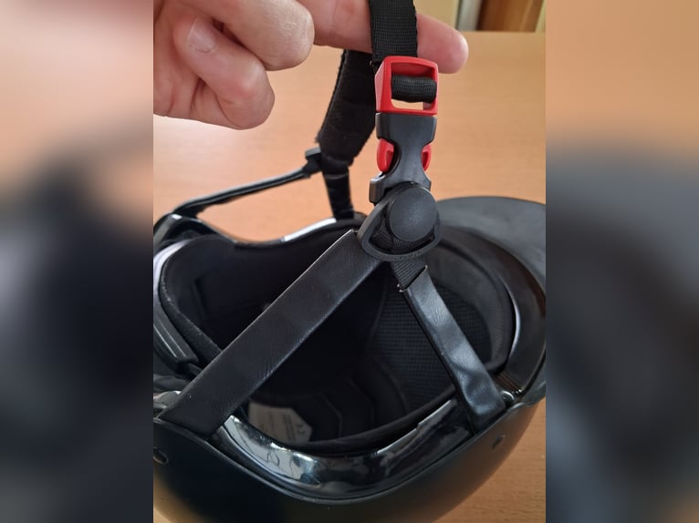 Casco Equithème negro talla M 56-58