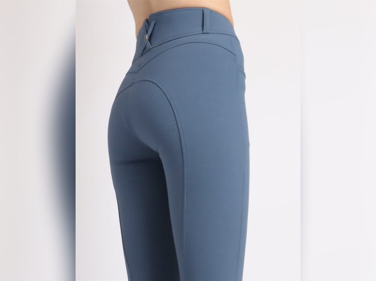 Breeches Ess Megan de tiro alto Azul oceano.