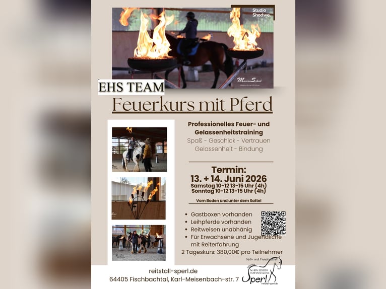 Curso de Equitación con Fuego con Caballo