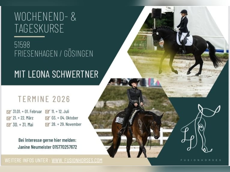 Cursos de día y fin de semana en 2026 con Leona Schwertner en 51598