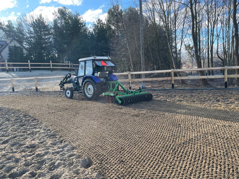 Planificador para pista de arena, niveladora de suelo para equitación HUNTER 2.0 m, cepillo de goma