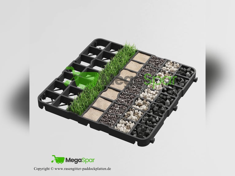 Rasengitter & Paddockplatten – Bodengitter, Kieswaben, Rasengitterplatten für Reitplatz & Kiesgitter