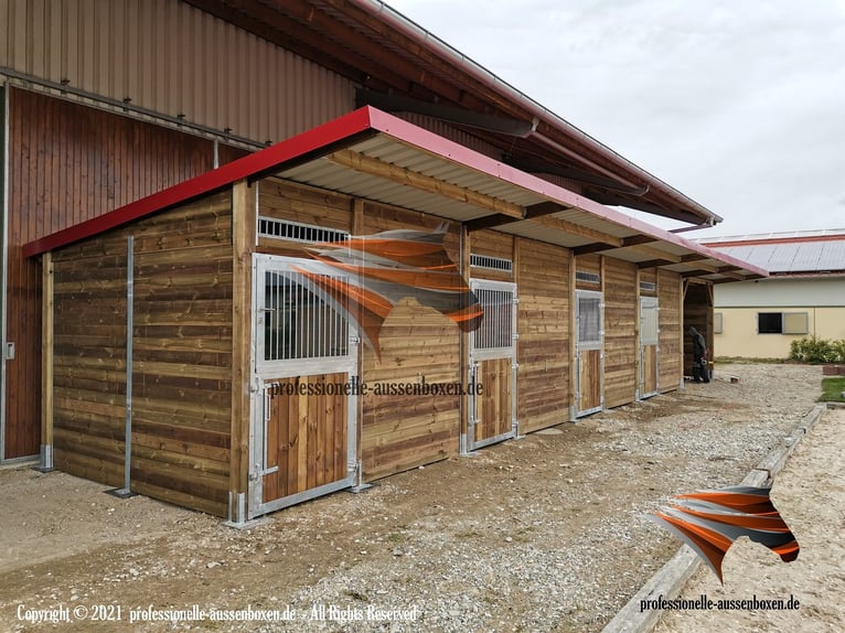 Stallungen - Pferdestall bauen, Außenbox, Pferdebox und Offenstall, Weidehütte Pferde, Unterstand