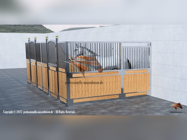 Establo y boxes para caballos, box de establo | Frente de box y tabiques - Construcción de caballeri