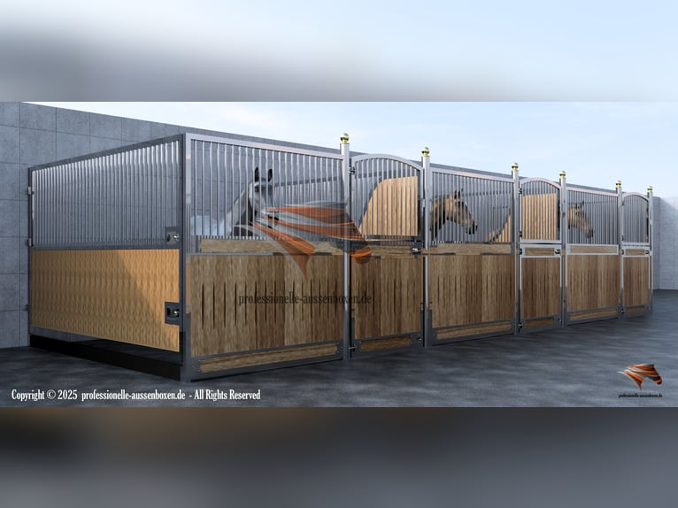 Establo y boxes para caballos, box de establo | Frente de box y tabiques - Construcción de caballeri