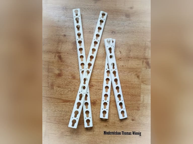 12 Stück Lochschiene Hindernisschiene Schlüssellochschiene Metall 150cm