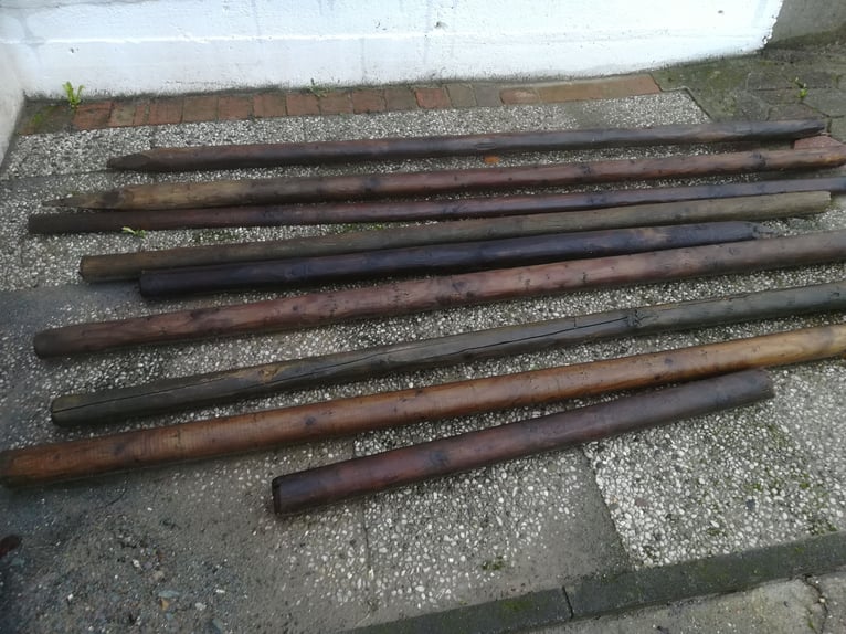 9 Weidepfähle/Holzpfähle 