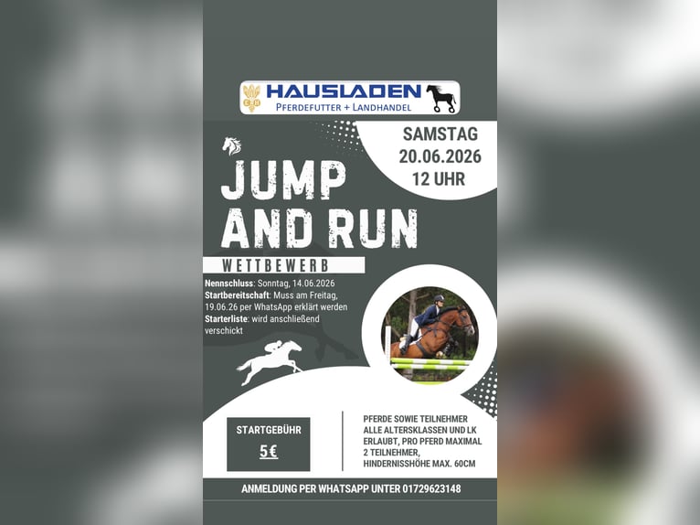 Fiesta campestre con mercado de pulgas y competición de salto y carrera