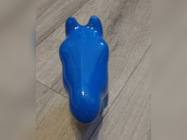 Pferdekopf für Anhängerkupplung blau