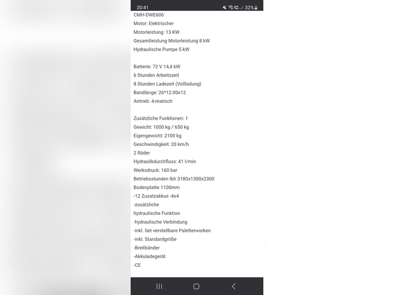 Farm Loader Electric Loader