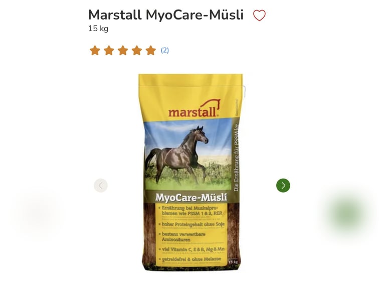Marstall MyoCare Müsli 15 kg