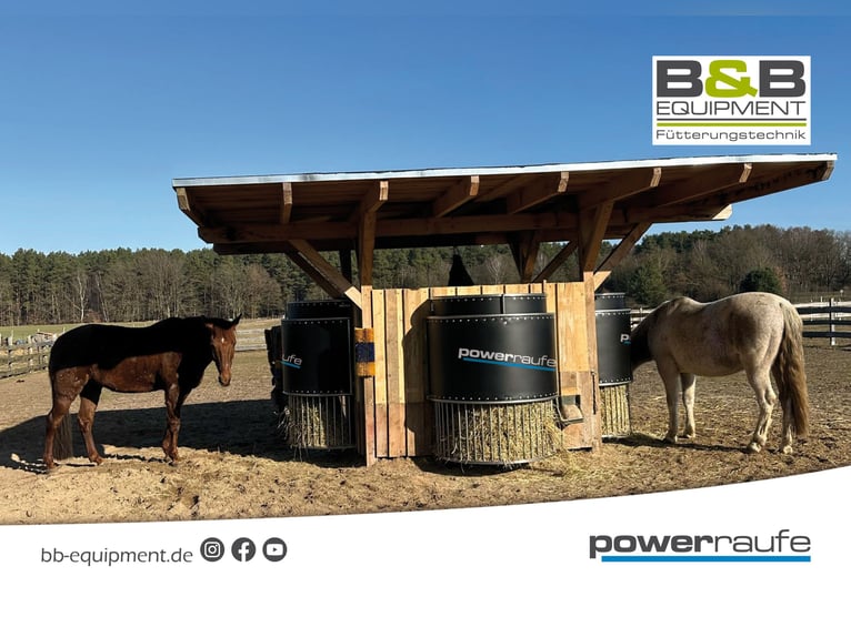 New time-controlled hay rack – the Power Rake with capacity for up to 30 kg of hay, optionally with 