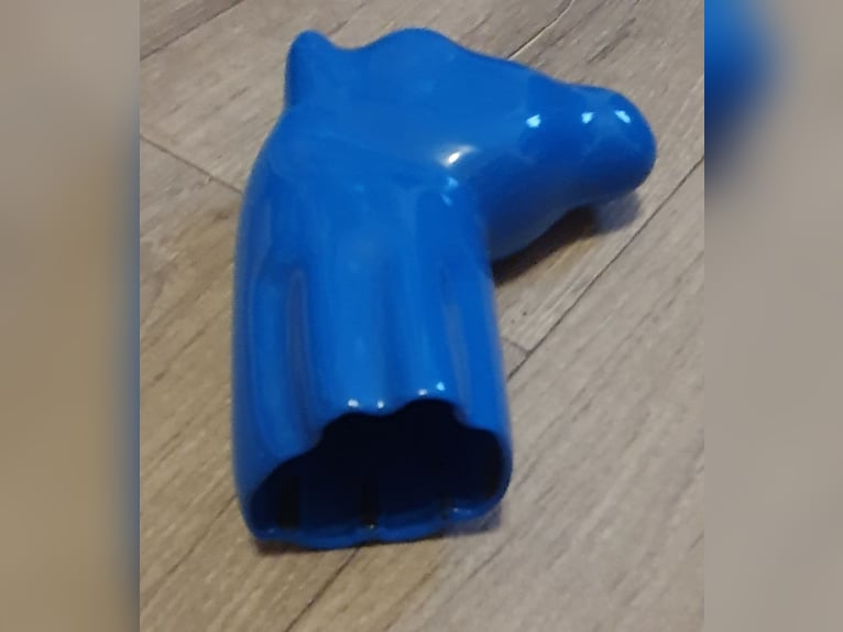 Pferdekopf für Anhängerkupplung blau