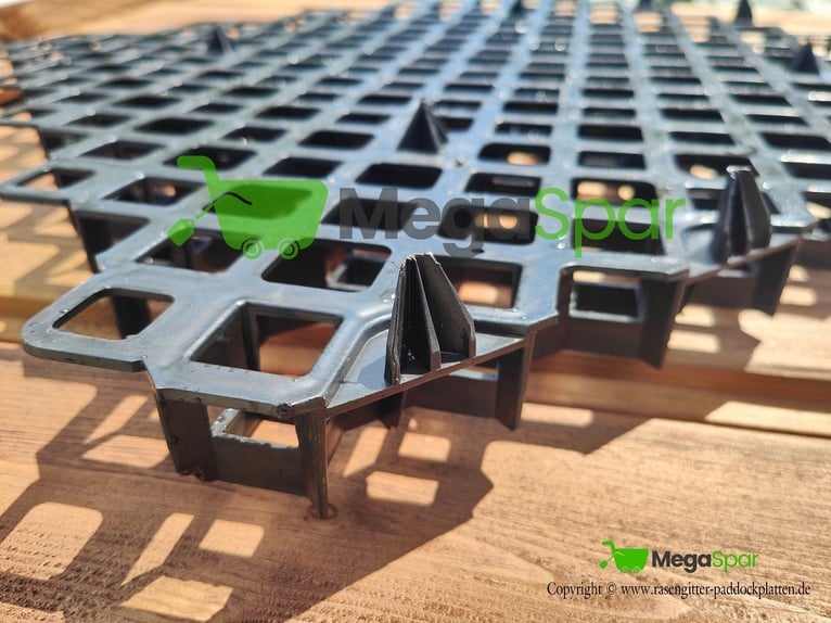 Parking lot barriers, gravel grids, and grass reinforcement grids for parking spaces – paddock tiles