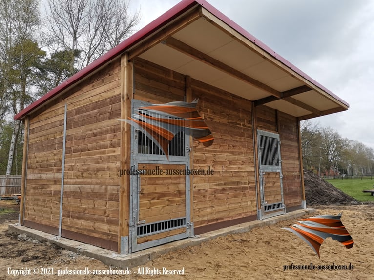 Stallungen für pferde - Aussenbox, Pferdestall, Pferdebox, Offenstall, Weidehütte, Laufstall pferd,