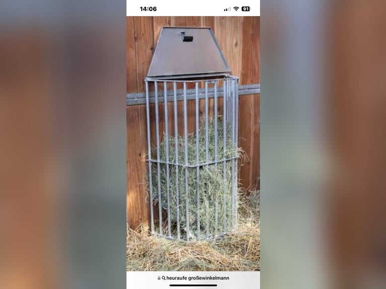 Growi® Großraum-Heuraufe feuerverzinkt Höhe: 120 cm, mit Deckel NEU  3 Stück auf Lager, Preis pro St