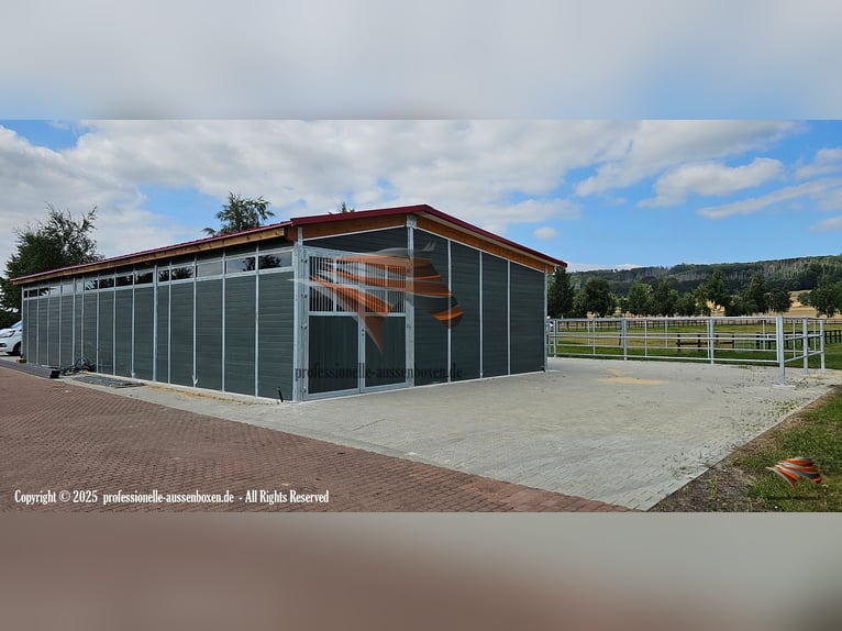 Pferdestall aus Kunststoff - Pferdebox und Außenstall | Stallungen & Offenstall kaufen - Unterstand