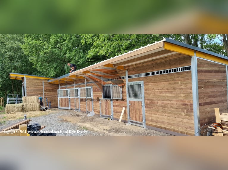 Pferdestall aus Kunststoff - Pferdebox und Außenstall | Stallungen & Offenstall kaufen - Unterstand