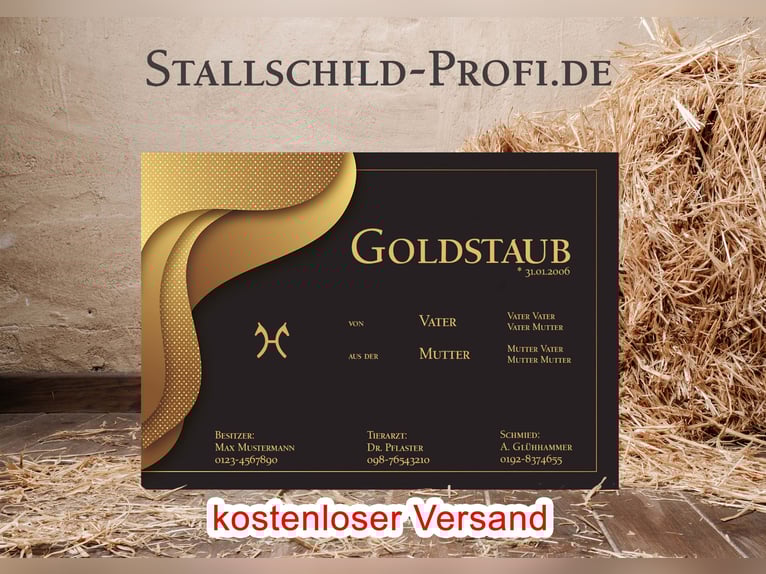 Your personalized stable nameplate for your horse – design it yourself or have it crafted by a profe