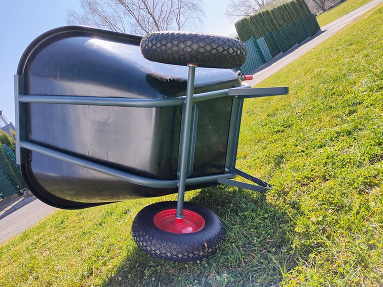 300 liters – large wheelbarrow and feed cart with dual tires