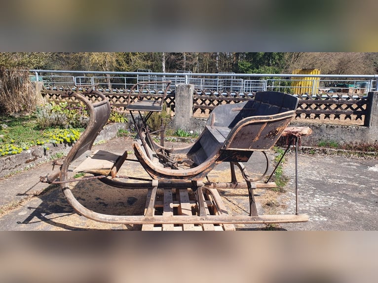 Antique horse-drawn sleigh