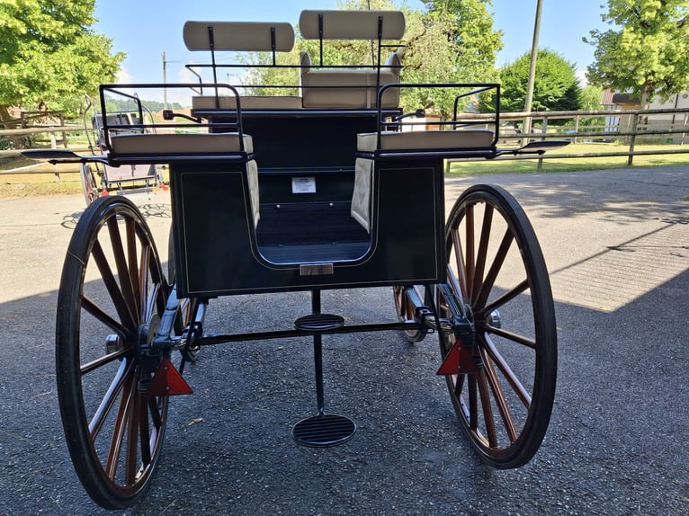 Nearly new Kühnle two-horse carriage for dressage driving