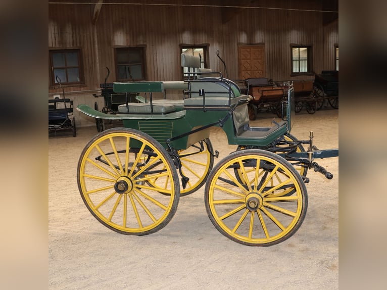 Schwere Wagonette Kutsche E. Wiez Zweispänner Scheibenbremsen