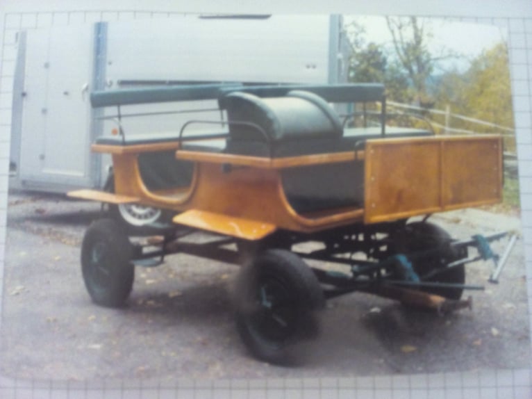 Beautiful two-horse pony carriage