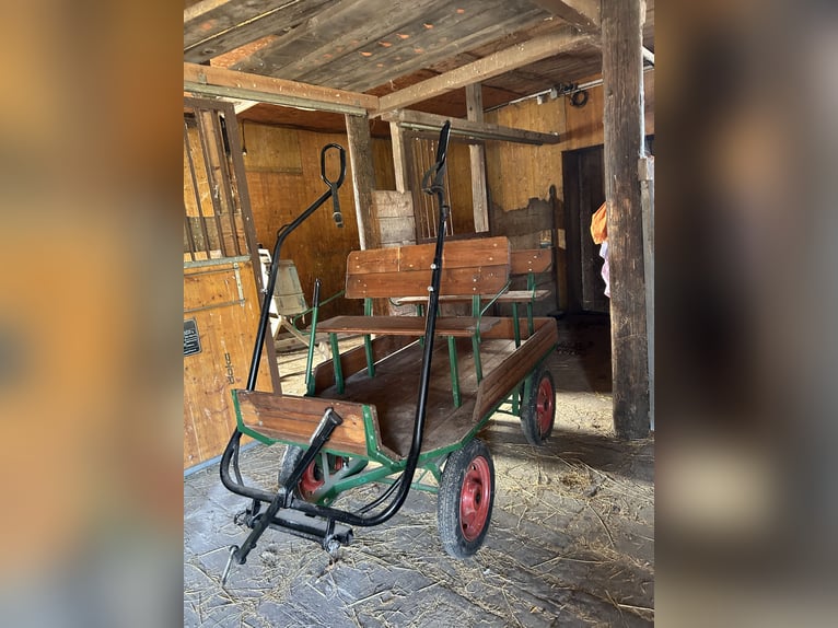 Homemade Wooden Pony Cart
