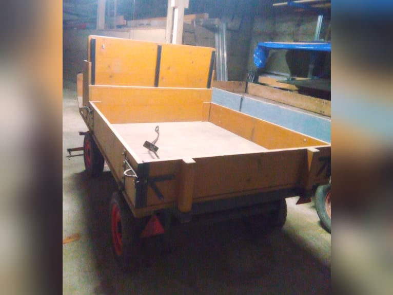 Carriage, horse-drawn carriage, padded bench seat, and transport platform