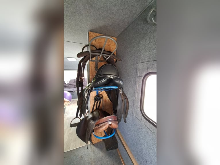 Wohnwagen umgebaut zur Sattelkammer