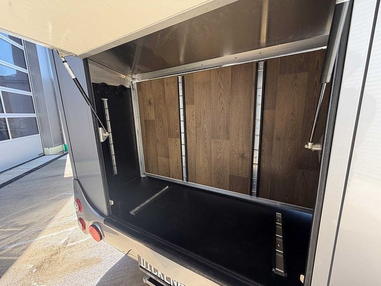 2-Horse Trailer with Living Quarters, Two Beds, Tack Room, and Horse Transport