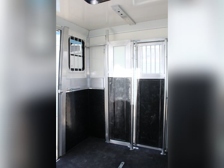 Two-horse trailer with small living compartment, 2.7 tons, horse transporter, stallion equipment