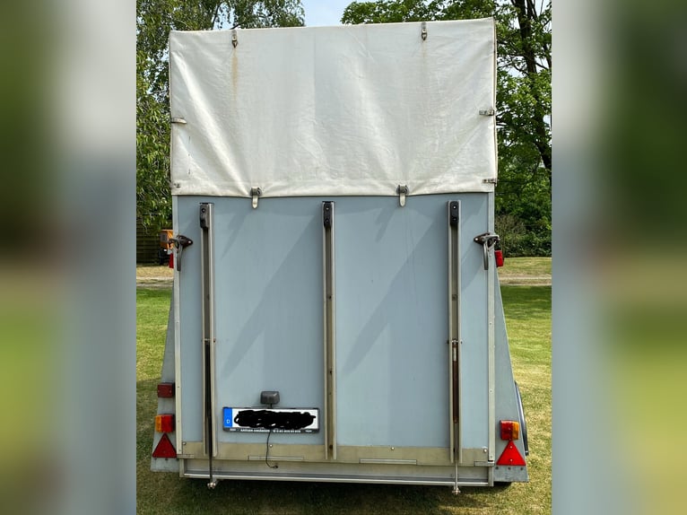 Horse trailer WM Meyer, wooden body with tarpaulin!