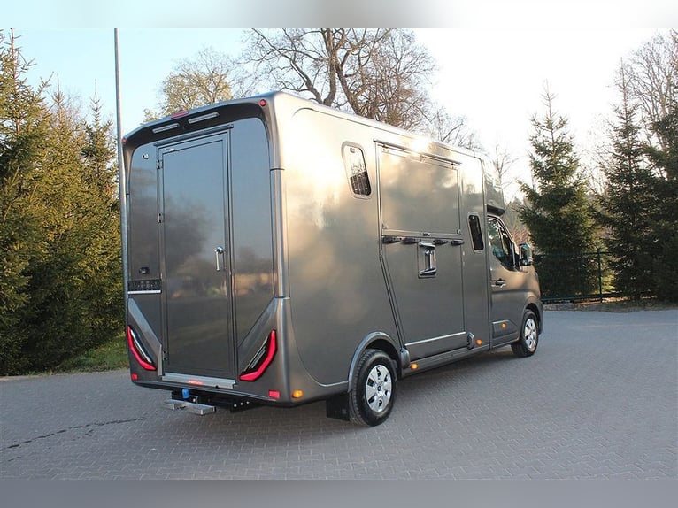 Horse transporter with 5 seats and 3 sleeping places, Renault Master, automatic transmission, self-d