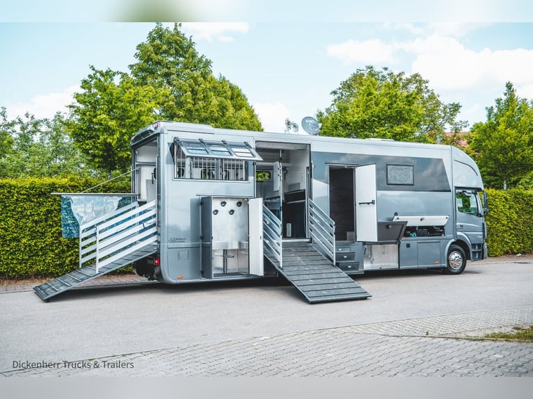 Pferdetransporter DT MB Atego 1527 mit 5 Stellplätze-4 eingetragene Sitzplätze -Wohnmobil-Horsetruck