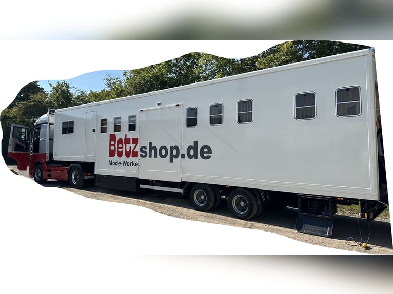 Pferdetransporter Gebraucht - 5 Stellplätze - 2 Kutschen - Wohnmobil MB 480 PS Tier- Viehtransporter