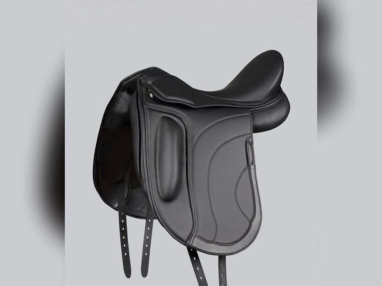 Montpellier Synthetic Dressage Saddle Black