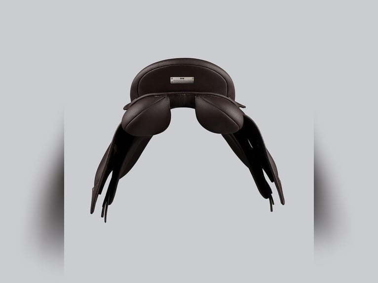 Biarritz Synthetic Pony GP/Jump Saddle Dark Havana
