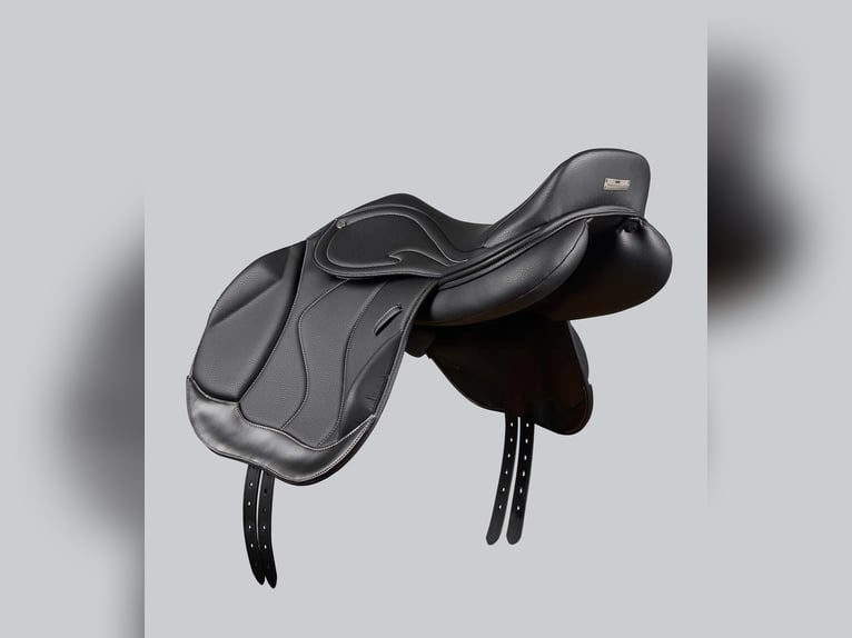 Rouen Synthetic Monoflap Cross Country Saddle Black