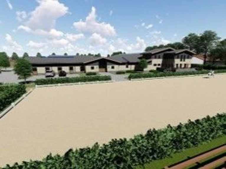 Acreage with building permit for a professional equestrian facility in Cologne!