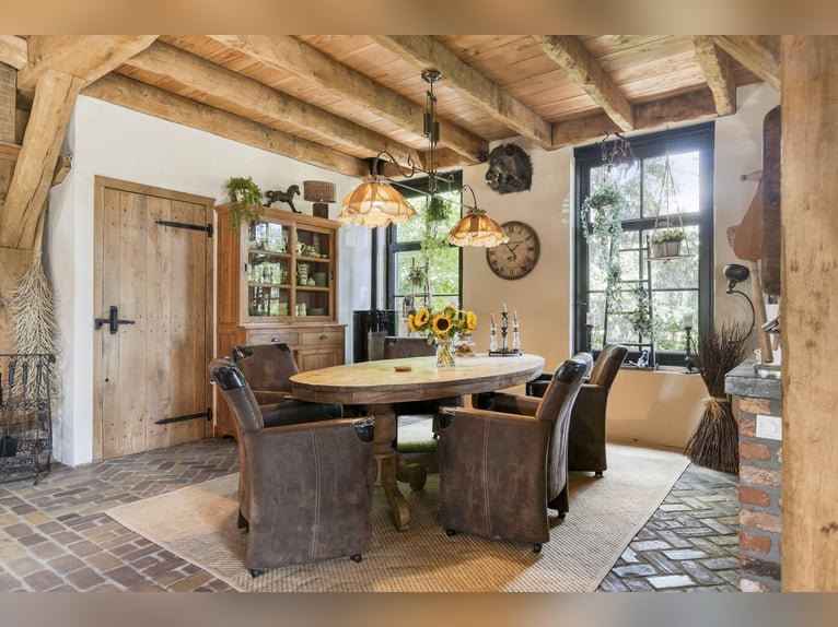 Country estate with equestrian facilities including an indoor riding arena, outdoor riding arena, an